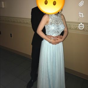 Light blue prom dress